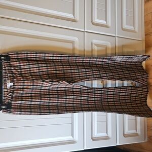 Plaid Flared Pants